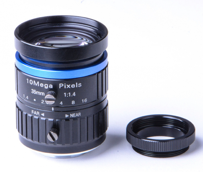 montagem manual de 35mm 10MP High Resolution Lens 1/1.8 HD IRIS Focus C para o microscópio industrial da câmera do CCTV