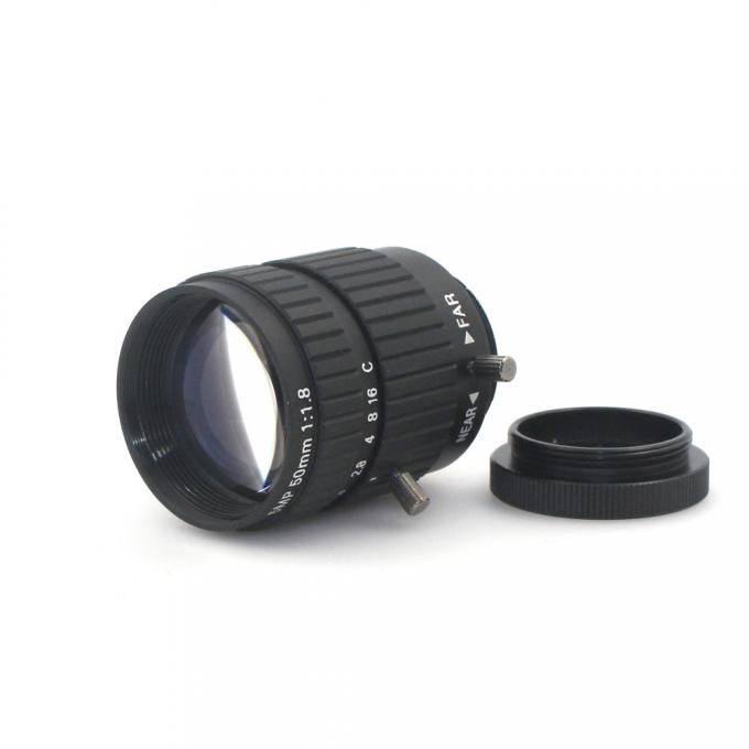 CS do foco fixo de 5MP 50mm, montagem de C para a objetiva do CCTV para a câmera industrial do microscópio do cctv